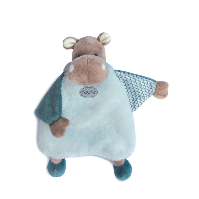  - bazile the hippo - comforter blue 25 cm 